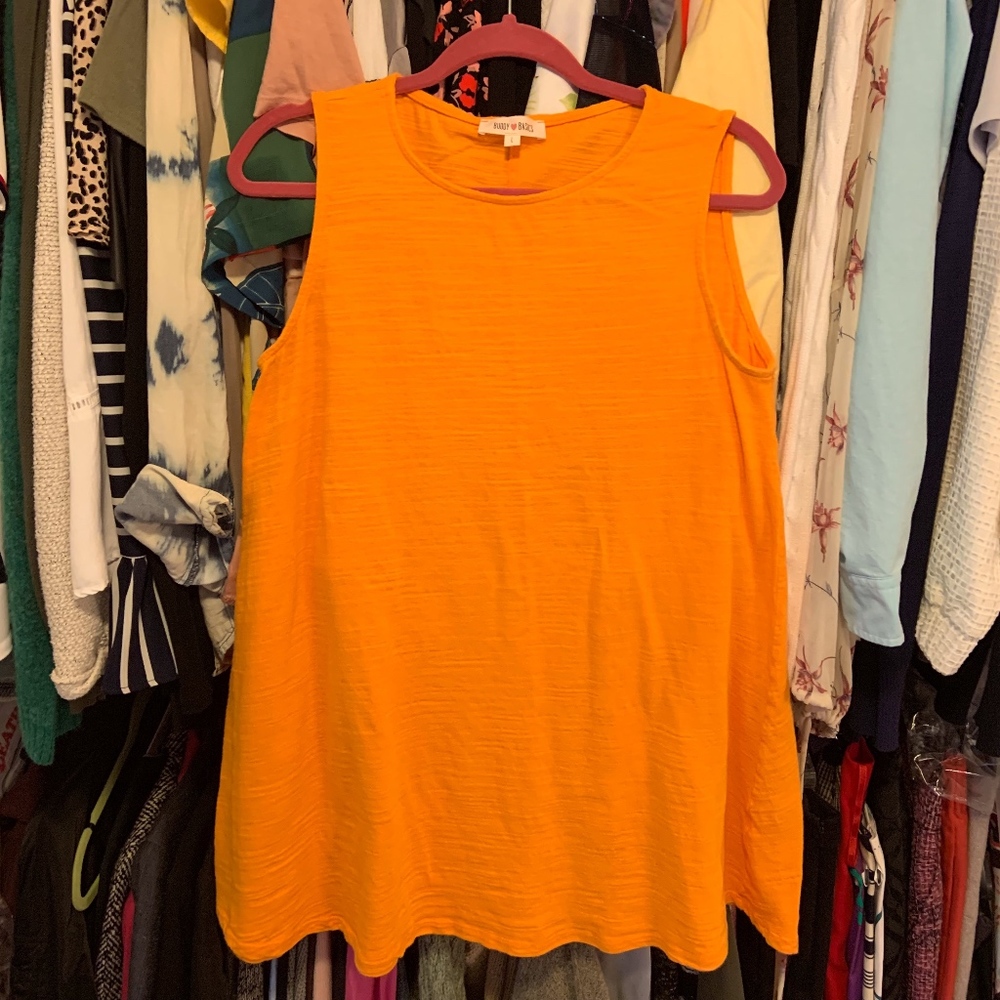 Tangerine Shift Dress - Picture 5 of 11